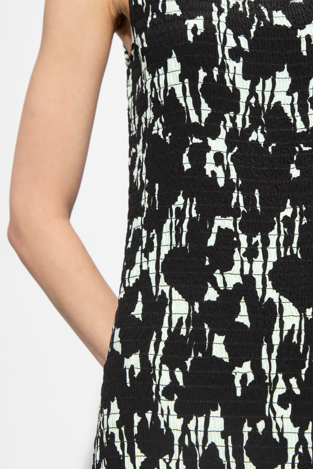 Black Dress with decorative pattern Proenza Schouler White Label